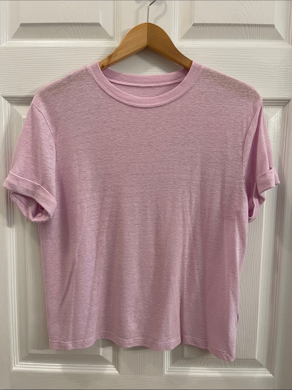 a new day Light Pink Crewneck Short Sleeve Tee